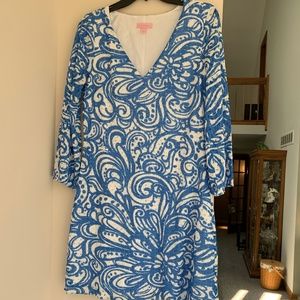 Lilly Pulitzer Blue Mesh Dress